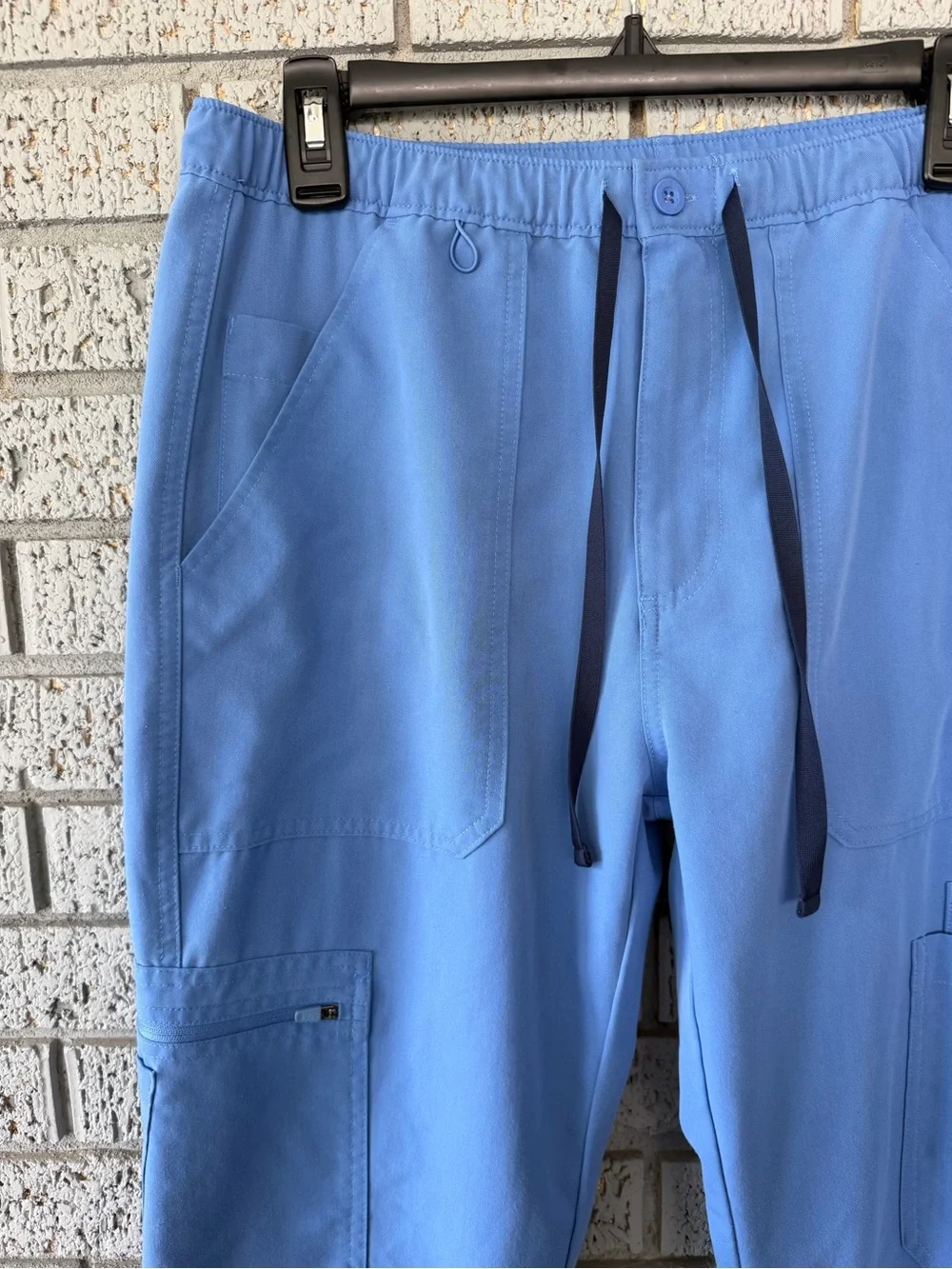 Figs Cairo Cargo Scrub Pants Ceil Blue Mens Size Medium Tall